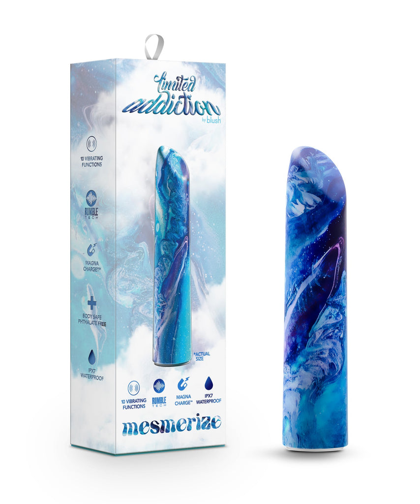 Limited Addiction By Blush® | Mesmerize Power Vibe Azure Vibrator with Powerful RumboTech™ Technolog