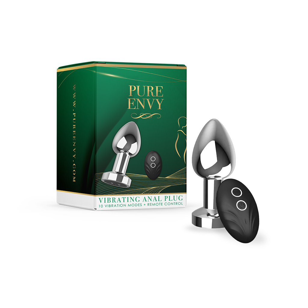 Pure Envy | Vibrating Stainless Steel Anal Plug