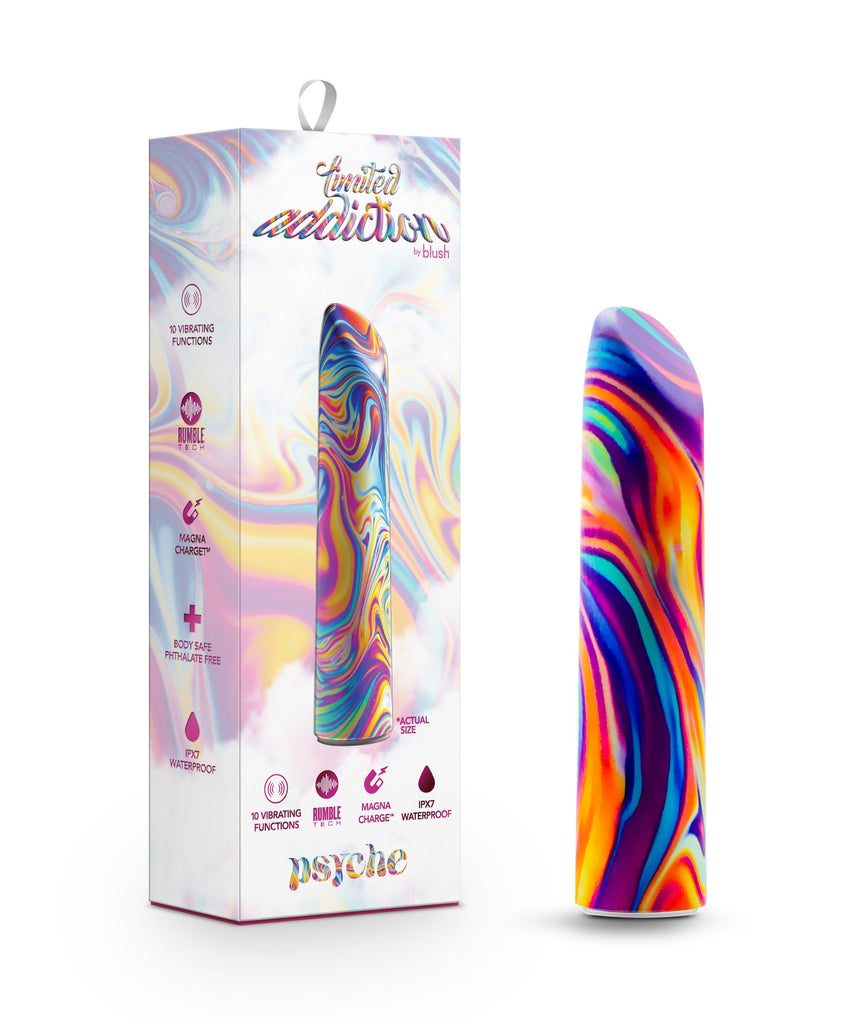 Limited Addiction By Blush® | Psyche Power Vibe Rainbow Vibrator with Powerful RumboTech™ Technology