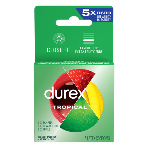 Durex Tropical 3 Count Condoms