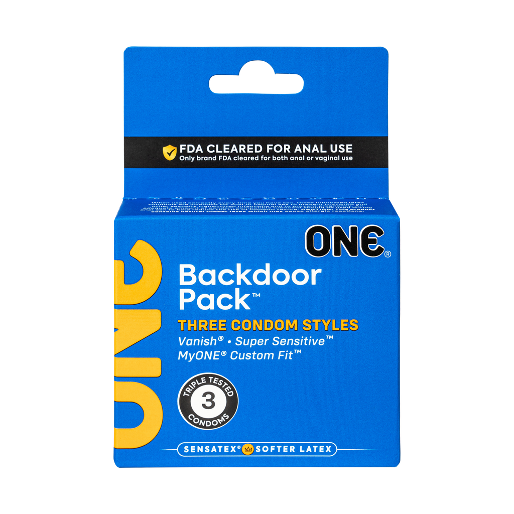 ONE® Backdoor 3 Count Condoms