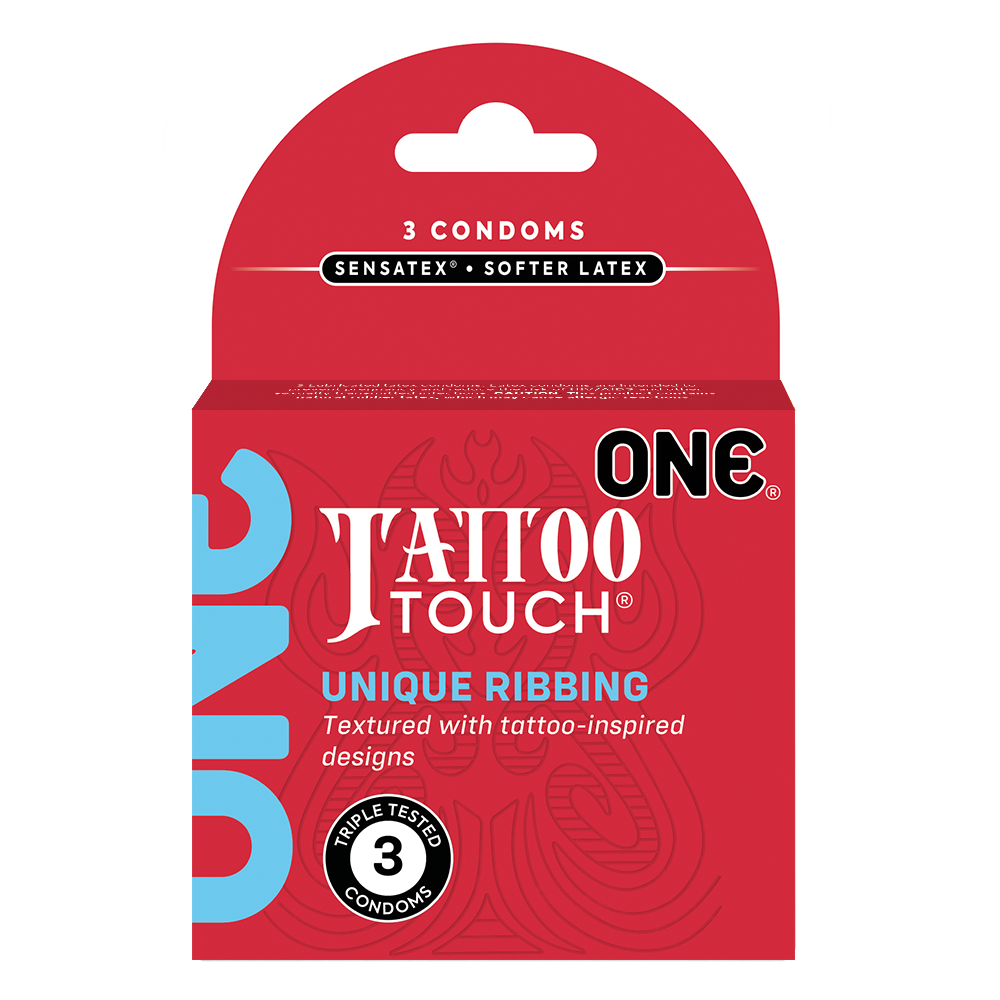 ONE® Tattoo Touch 3 Count Condoms